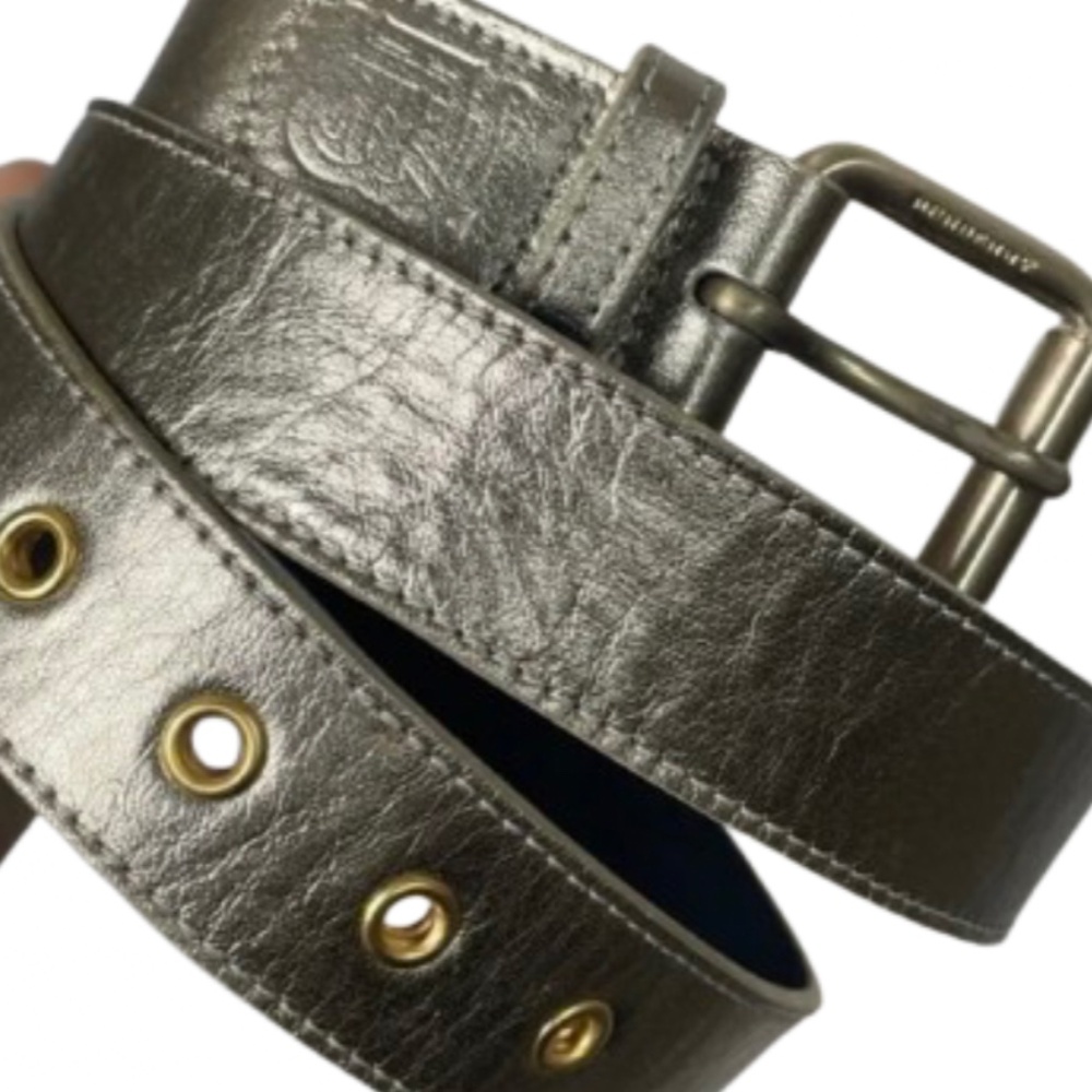 Burberry Metallic Belt London 36 90 made Italy leather - Picture 14 of 14
